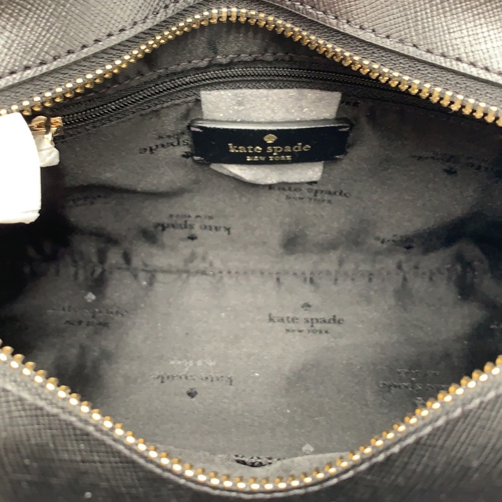 KATE SPADE Madison Saffiano Leather Small Satchel BLACK COLOR - Picture 8 of 14